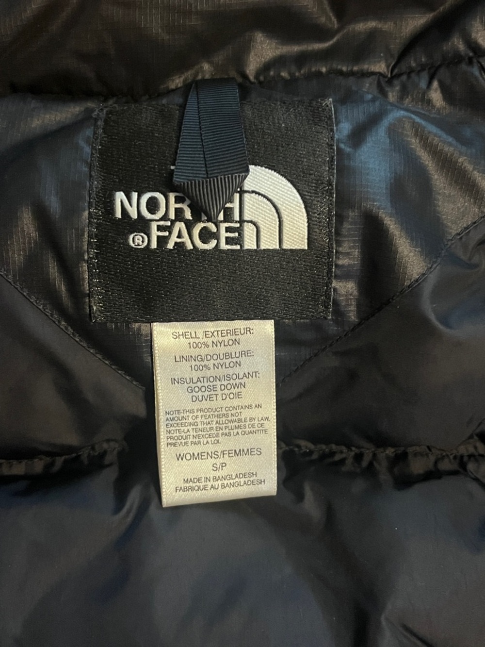 The North Face Black Puffer Coat with Elastic Hem - Picture 9 of 16